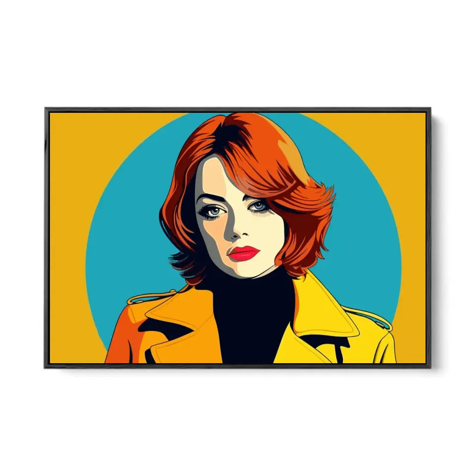 Colorful pop art of Emma Stone I