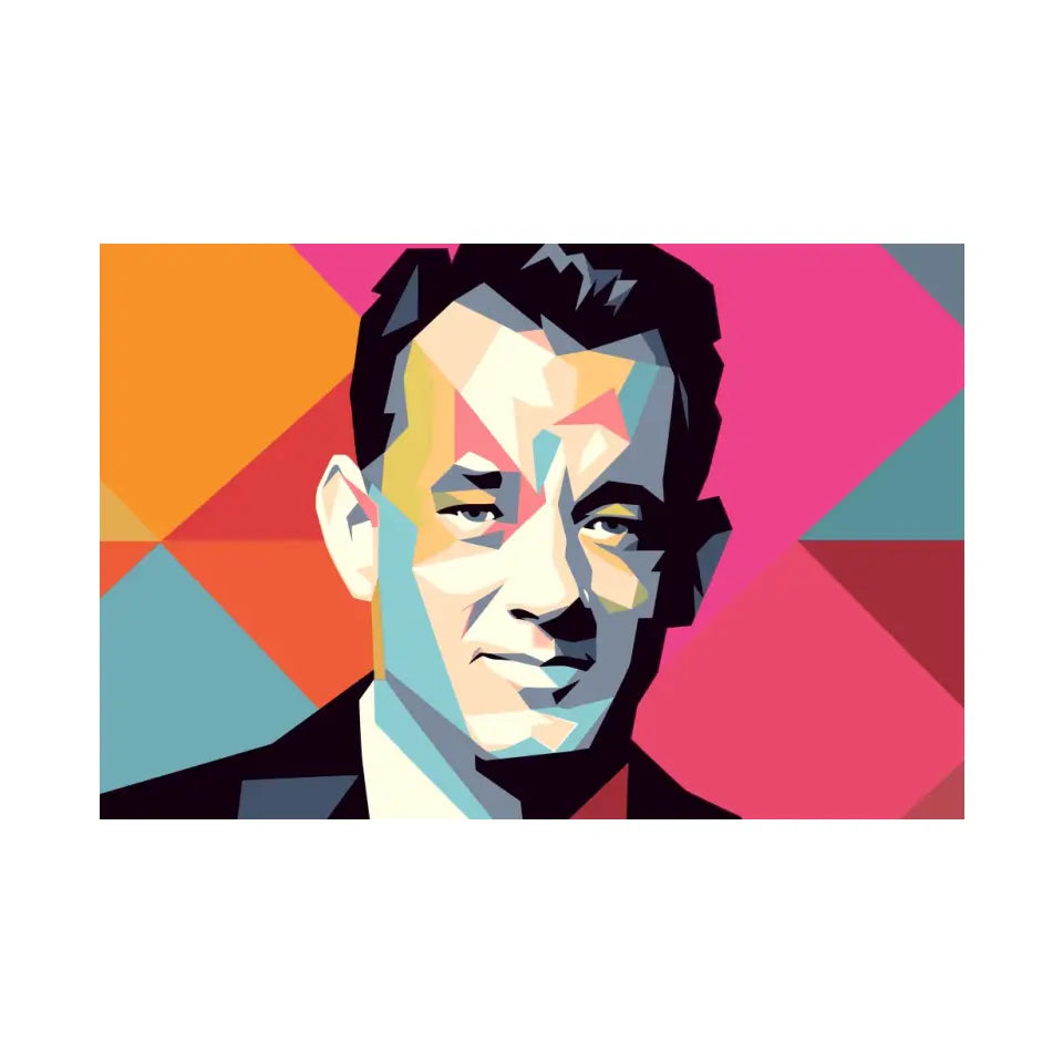 Colorful pop art of Tom Hanks I