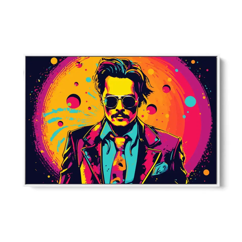 Colorful pop art of Johnny Depp I