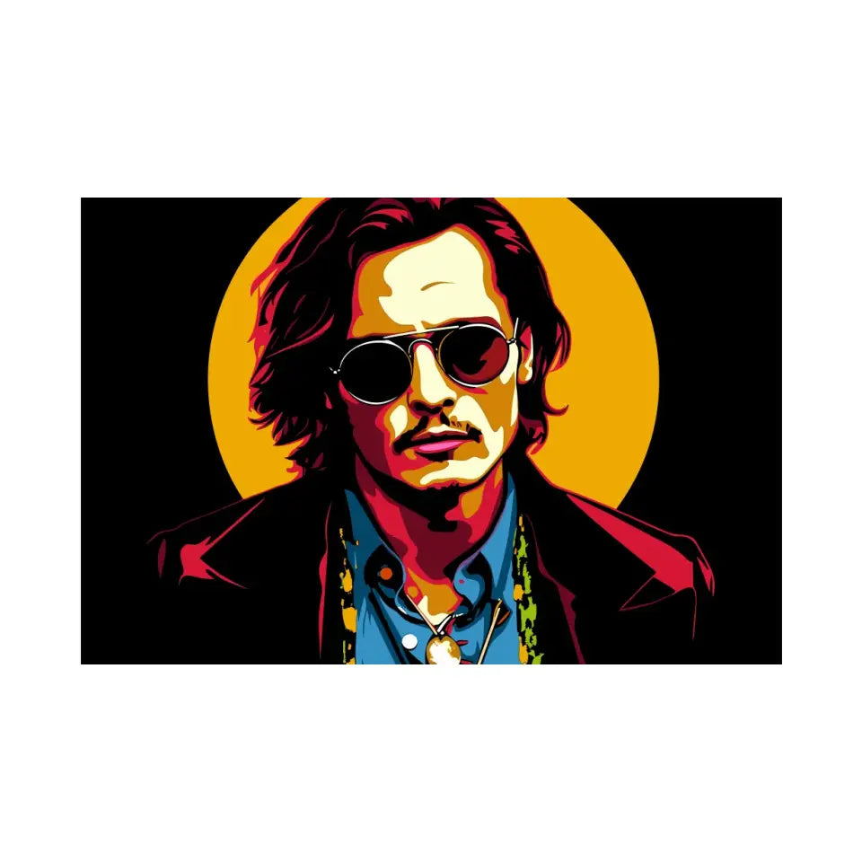 Colorful pop art of Johnny Depp II