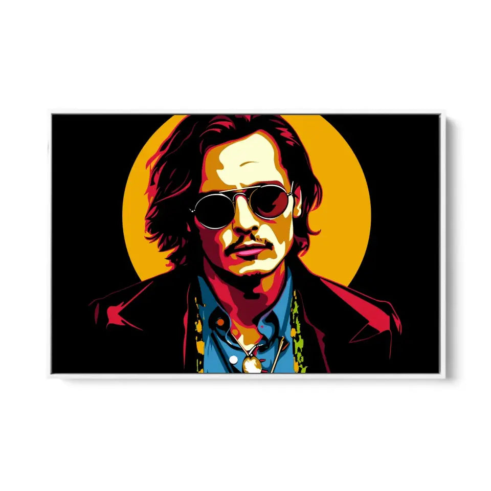 Colorful pop art of Johnny Depp II