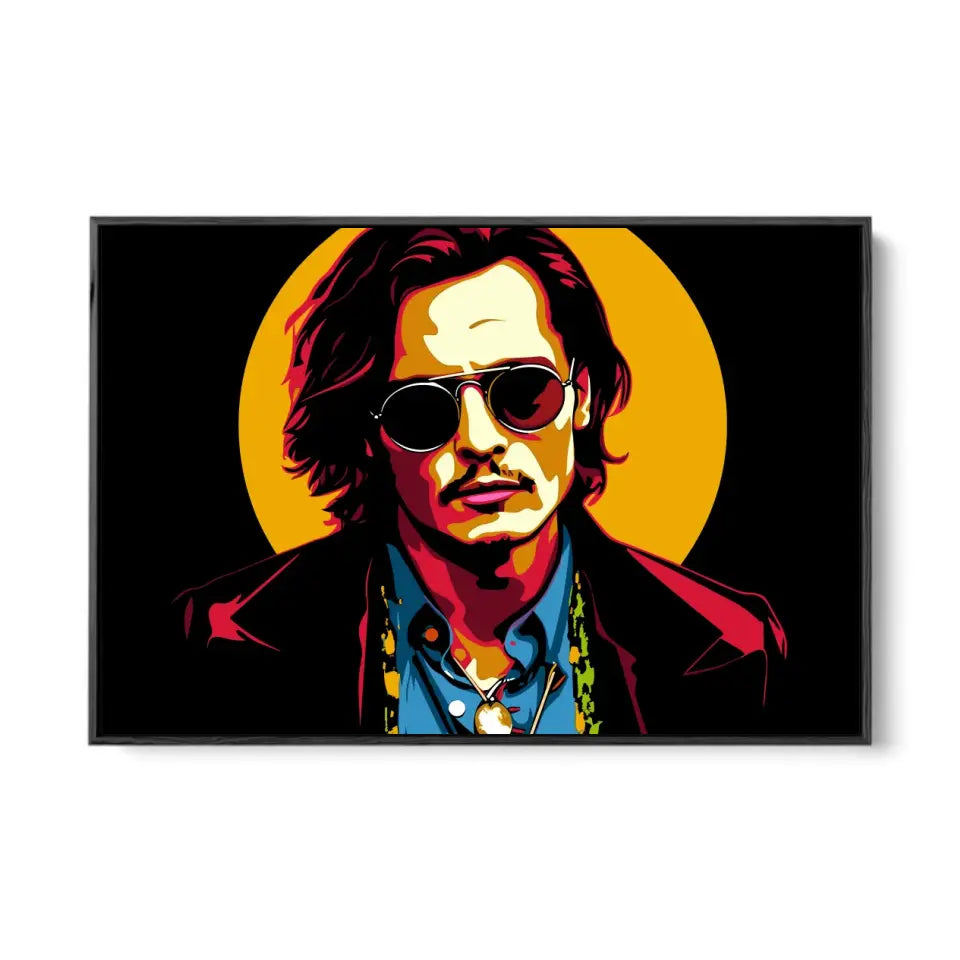 Colorful pop art of Johnny Depp II