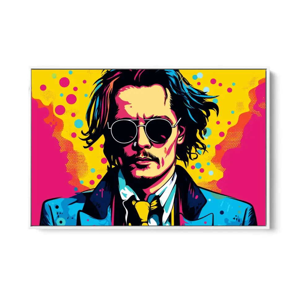 Colorful pop art of Johnny Depp III