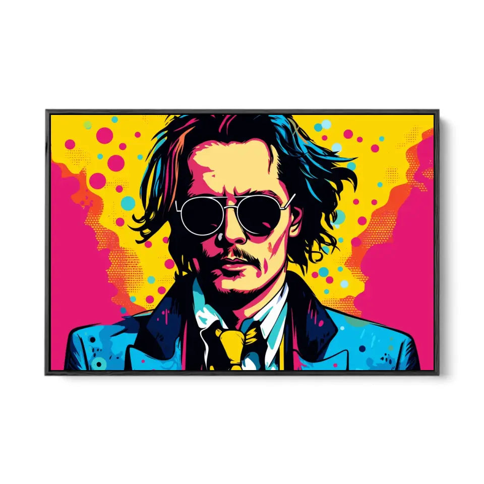 Colorful pop art of Johnny Depp III