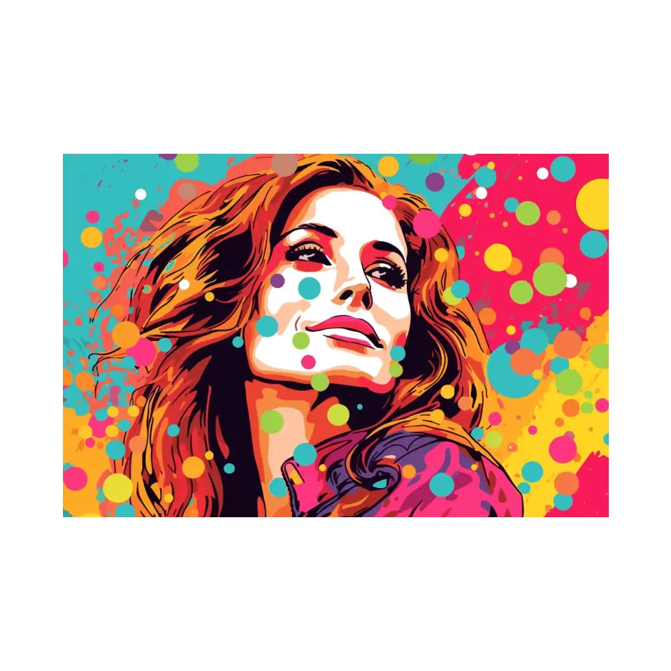 Colorful pop art of Julia Roberts I