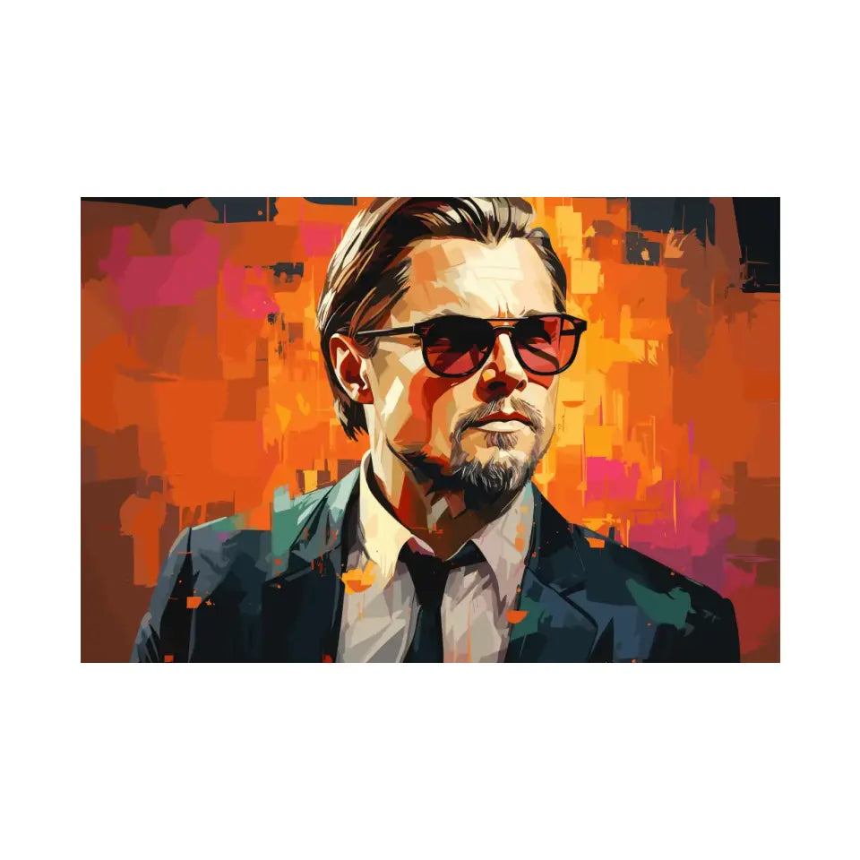 Colorful pop art of Leonardo DiCaprio I