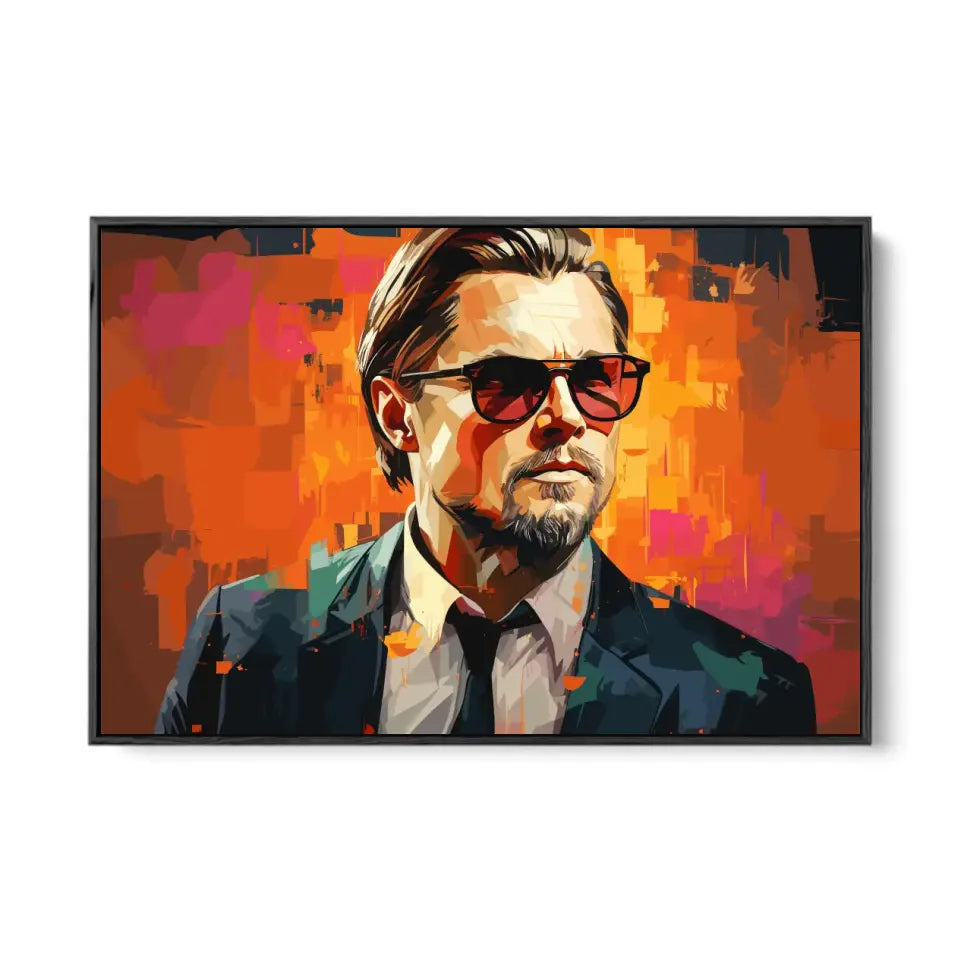 Colorful pop art of Leonardo DiCaprio I