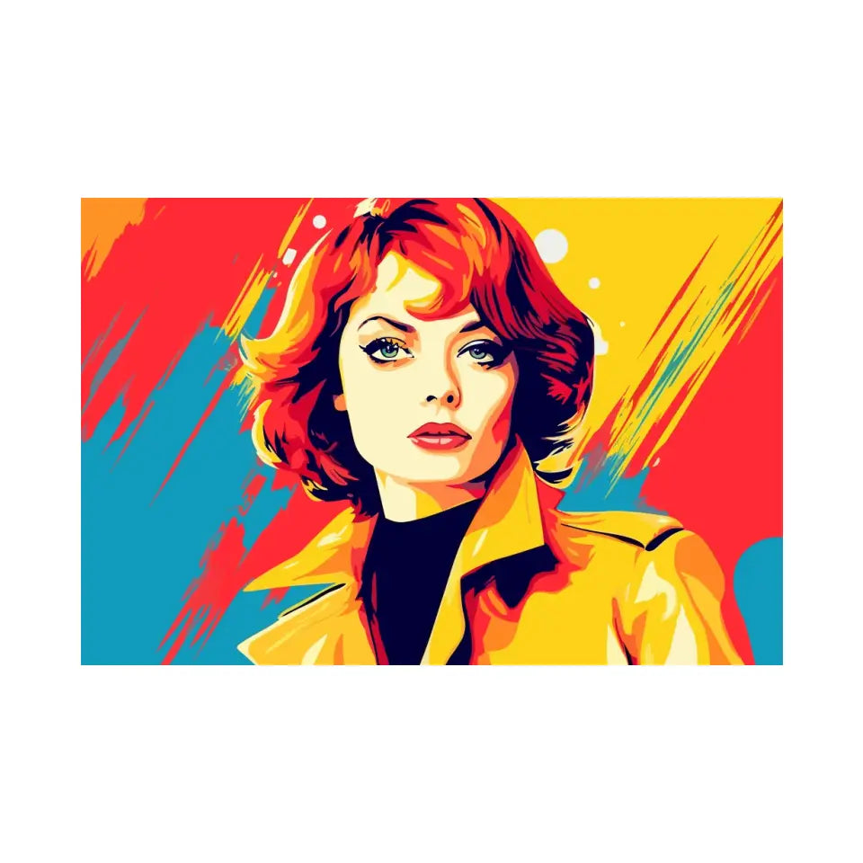 Colorful pop art of Emma Stone II