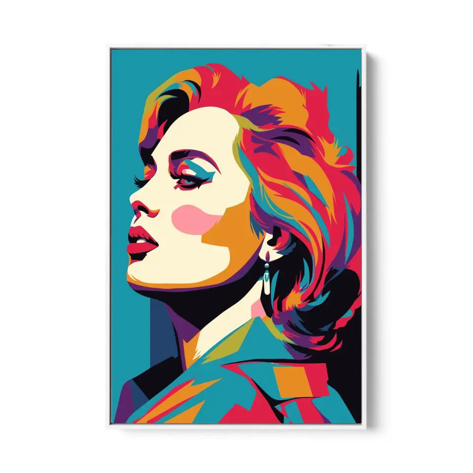 Colorful pop art of Adele