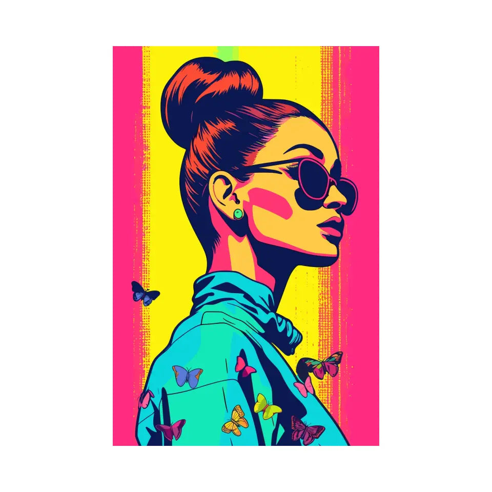 Colorful pop art of Ariana Grande I