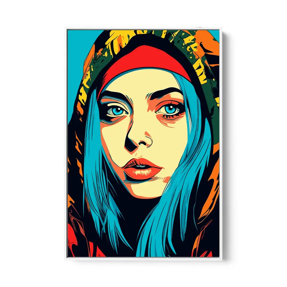 Colorful pop art of Billie Eilish II