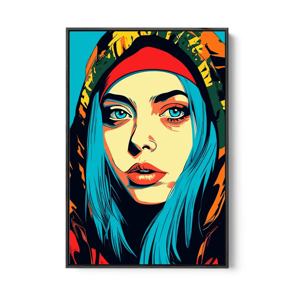 Colorful pop art of Billie Eilish II