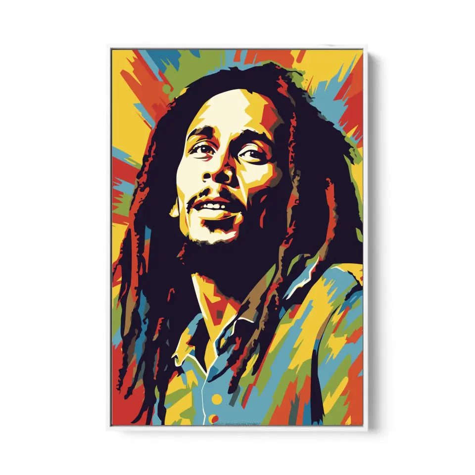 Colorful pop art of Bob Marley I