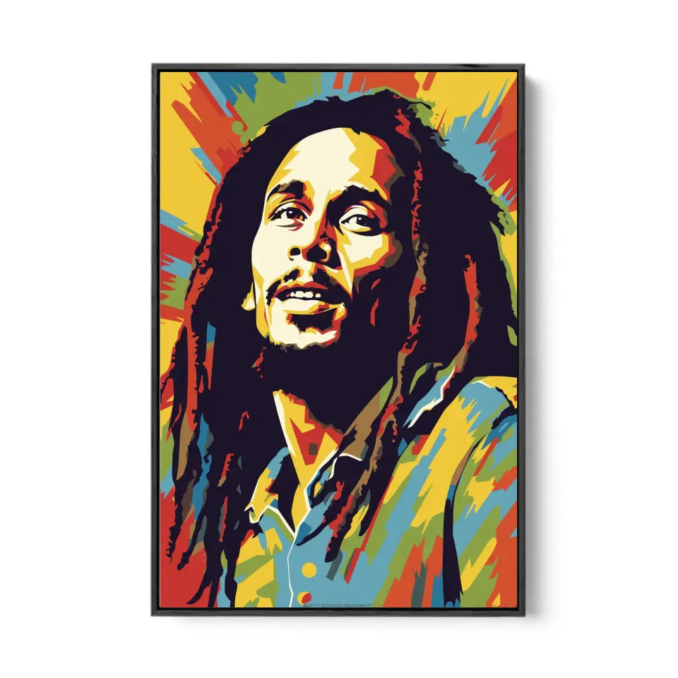 Colorful pop art of Bob Marley I