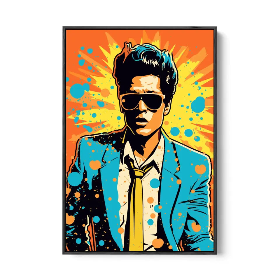 Colorful pop art of Bruno Mars I