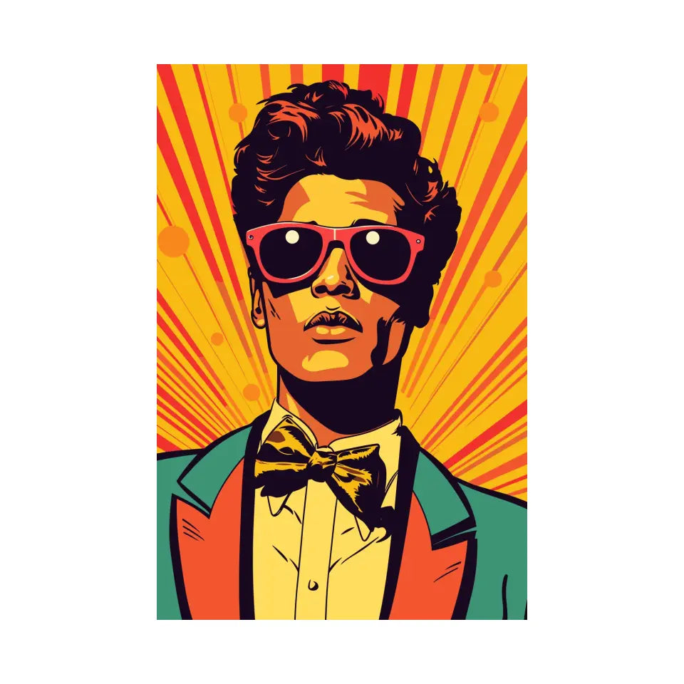 Colorful pop art of Bruno Mars II