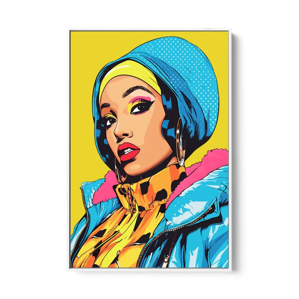 Colorful pop art of Cardi B II