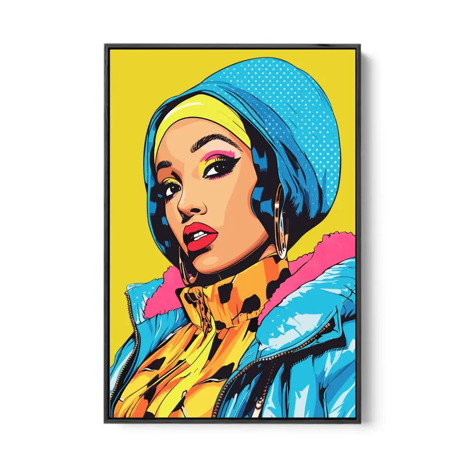 Colorful pop art of Cardi B II