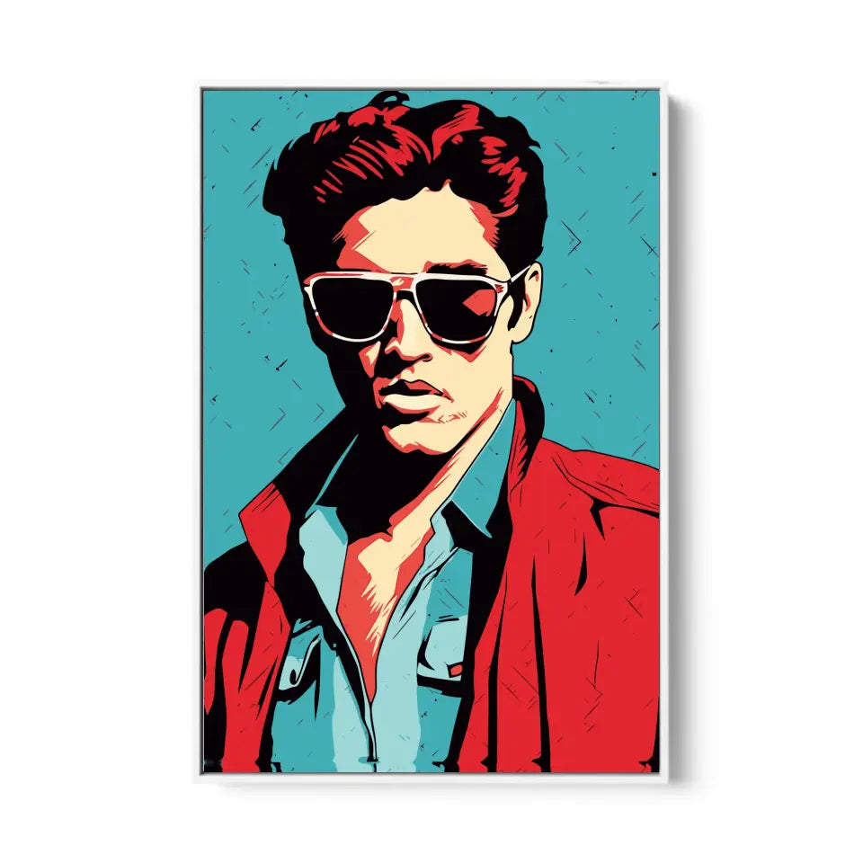 Colorful pop art of Elvis Presley I