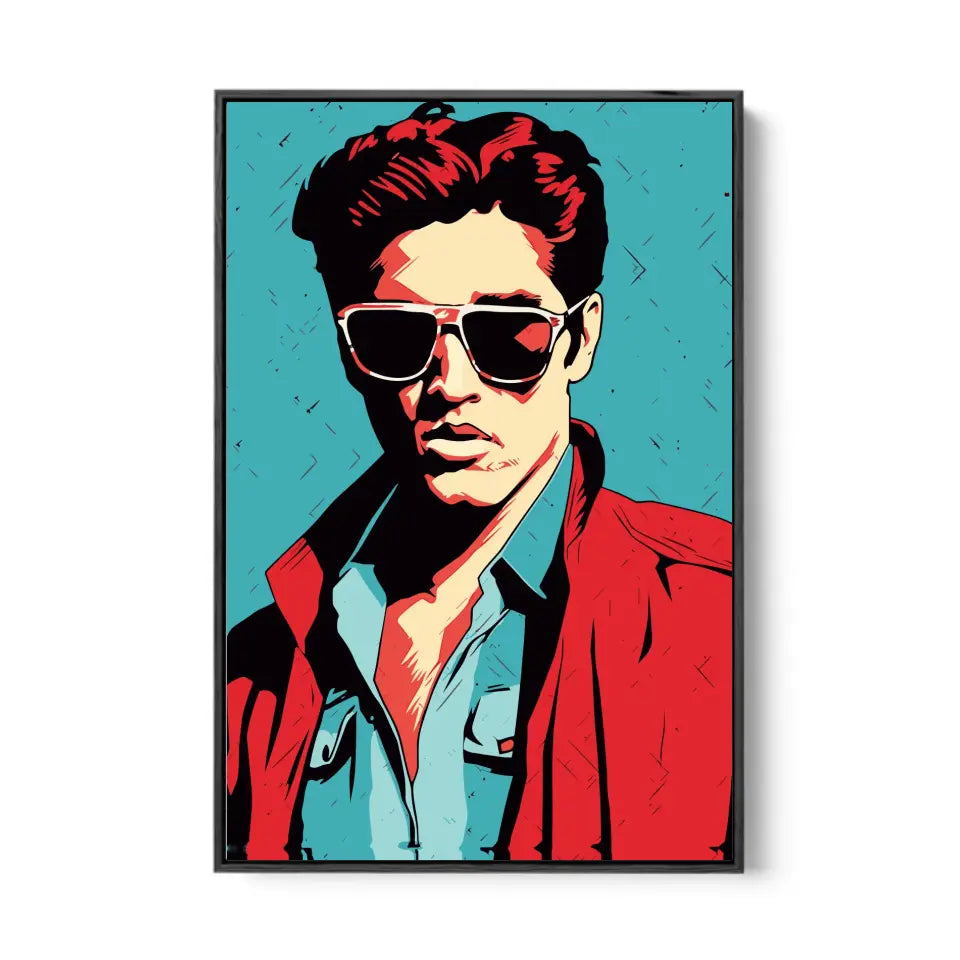 Colorful pop art of Elvis Presley I