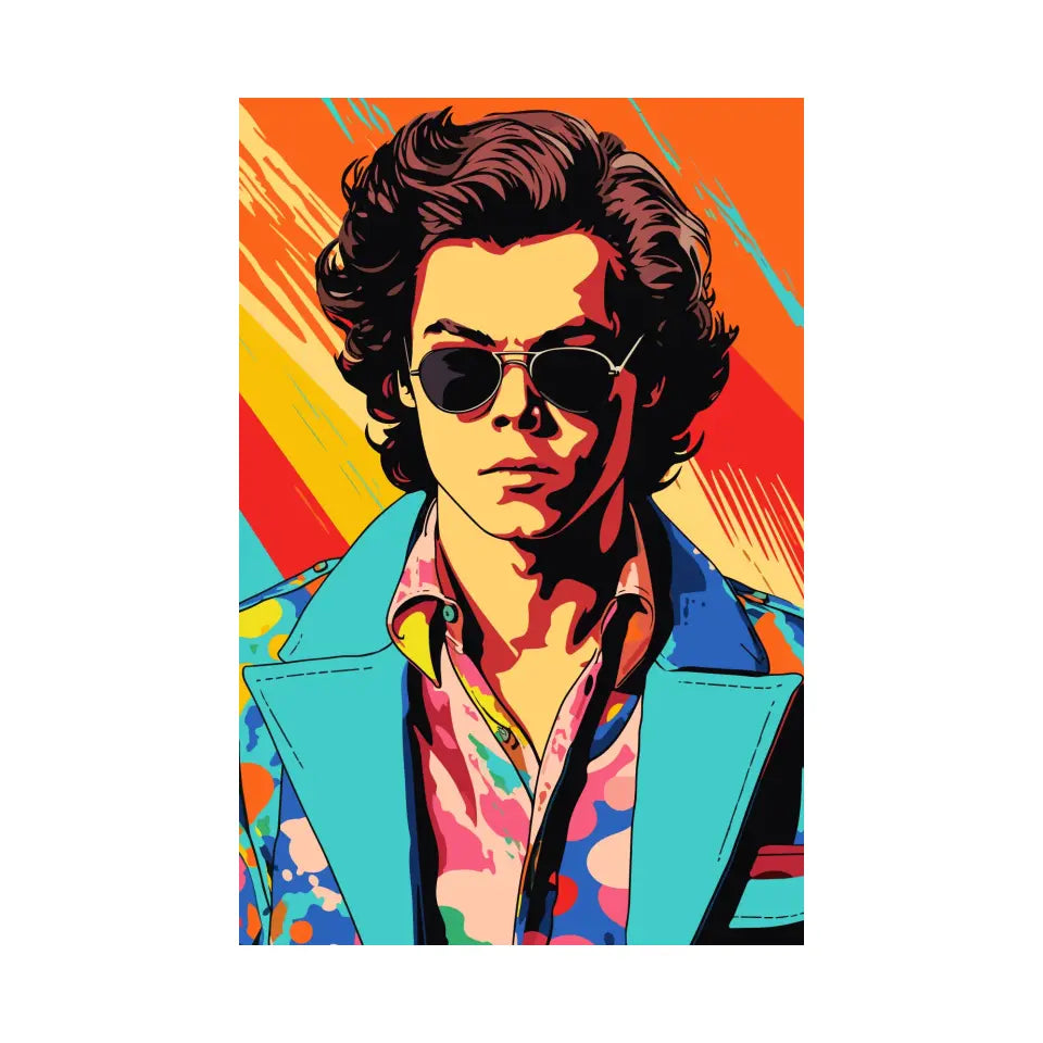 Colorful pop art of Harry Styles I