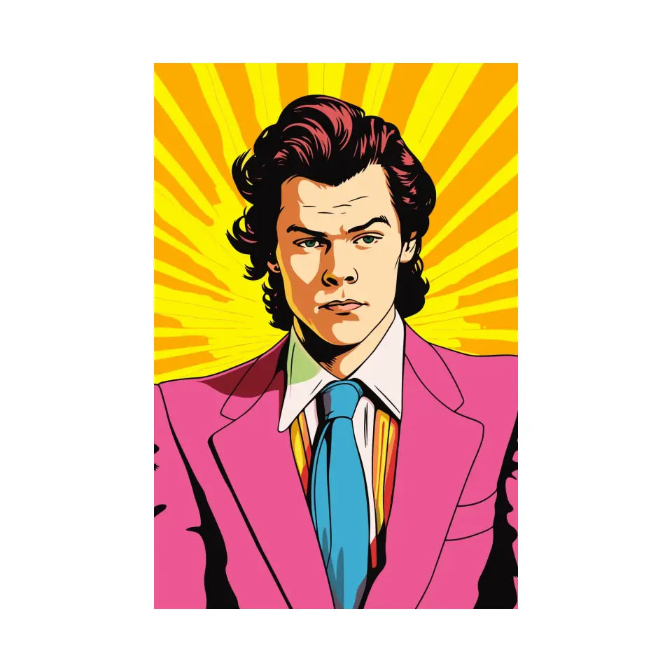 Colorful pop art of Harry Styles II