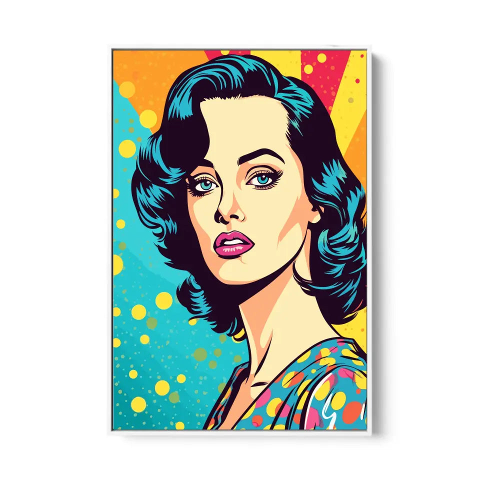 Colorful pop art of Katy Perry