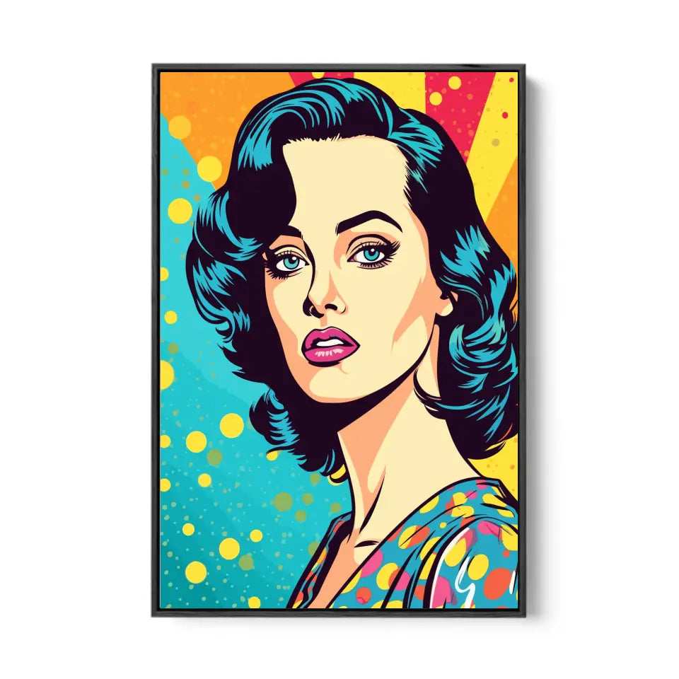 Colorful pop art of Katy Perry