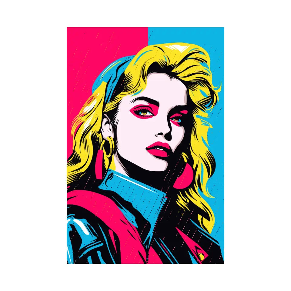 Colorful pop art of Madonna