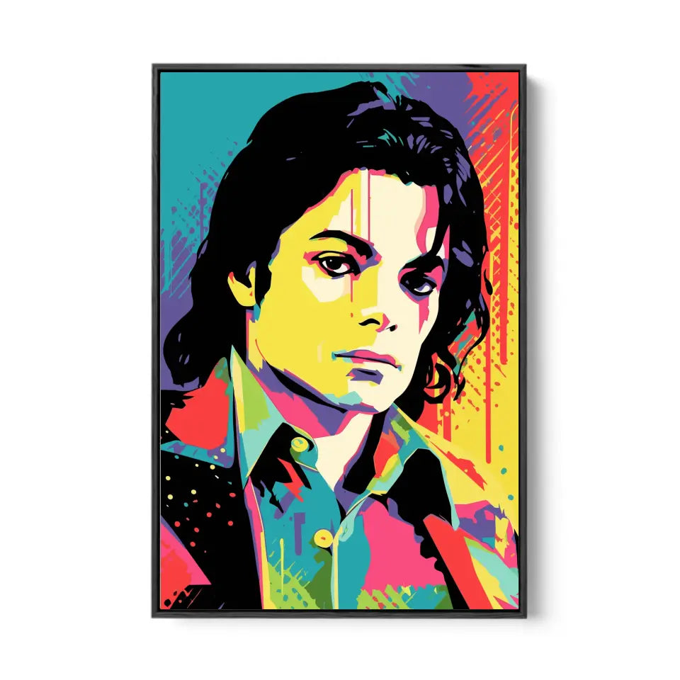 Colorful pop art of Michael Jackson