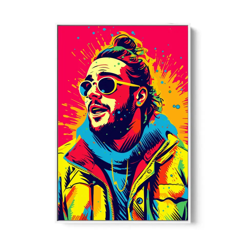 Colorful pop art of Post Malone I