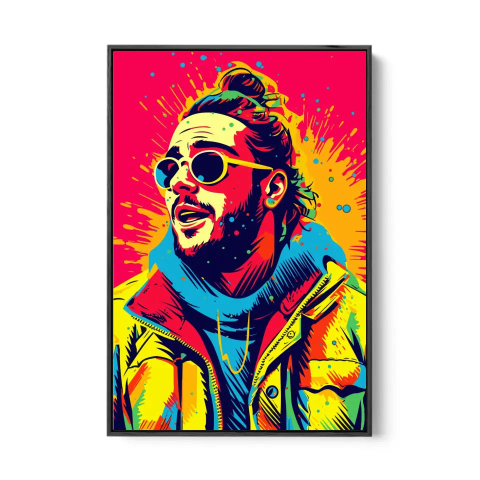 Colorful pop art of Post Malone I