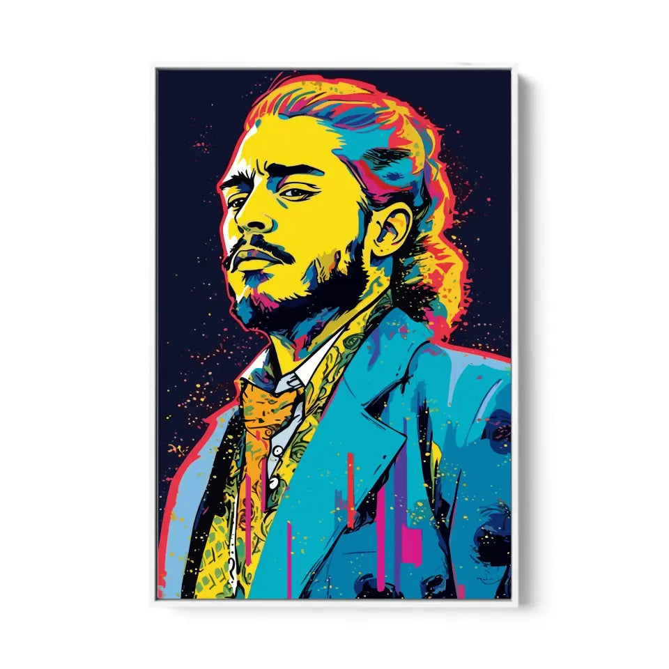 Colorful pop art of Post Malone II