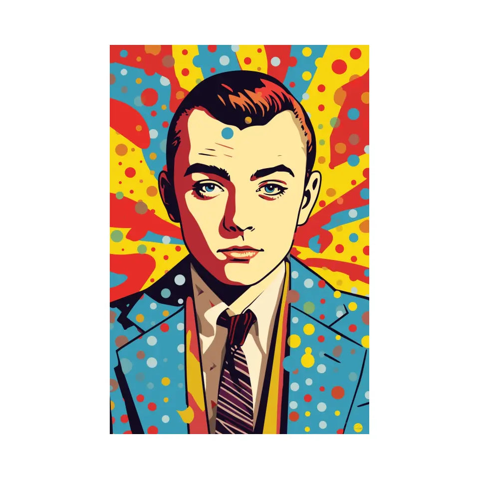 Colorful pop art of Sam Smith