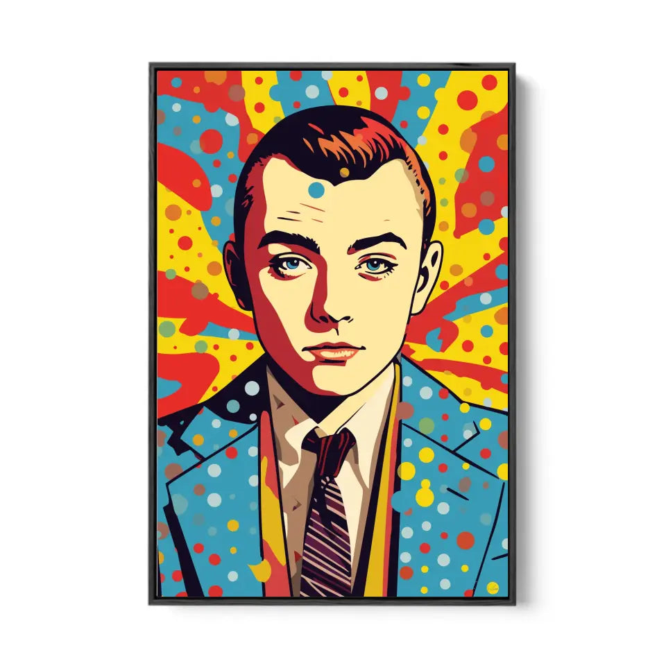 Colorful pop art of Sam Smith