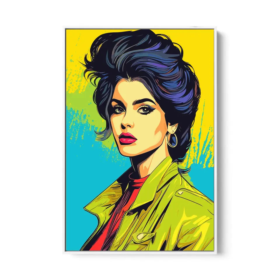 Colorful pop art of Selena Gomez