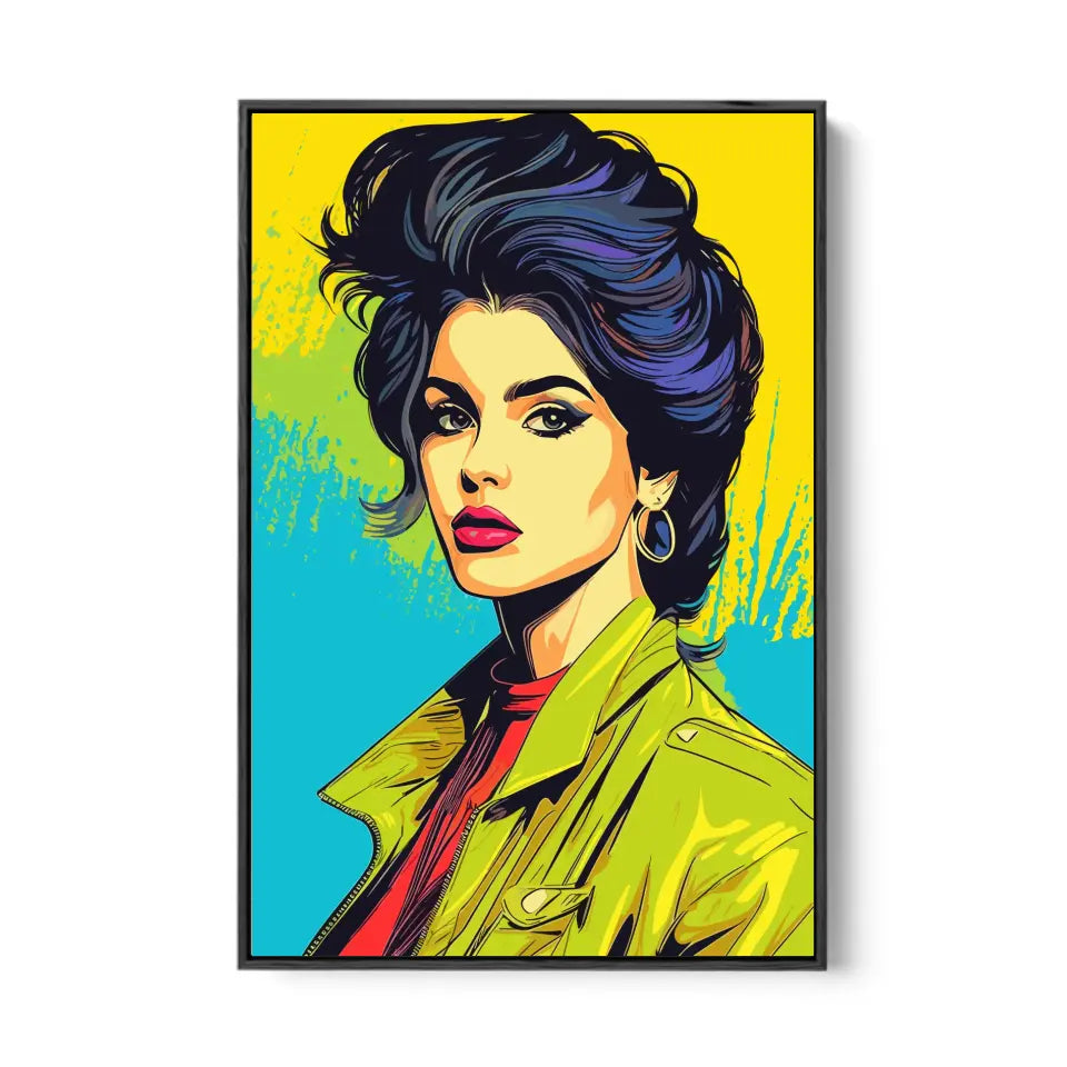 Colorful pop art of Selena Gomez