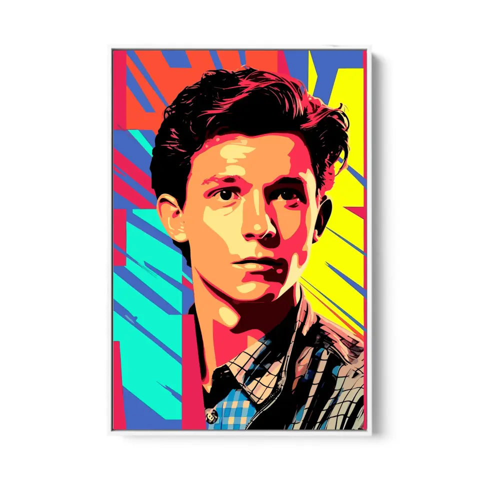 Colorful pop art of Tom Holland I