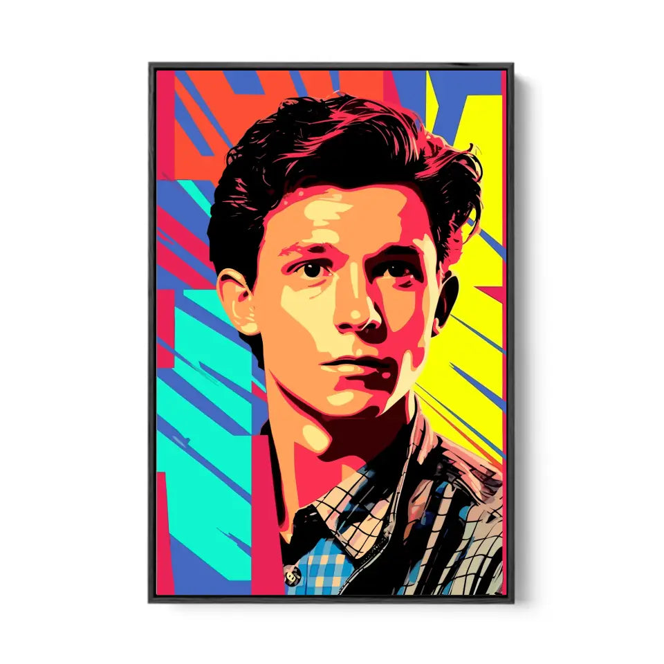 Colorful pop art of Tom Holland I