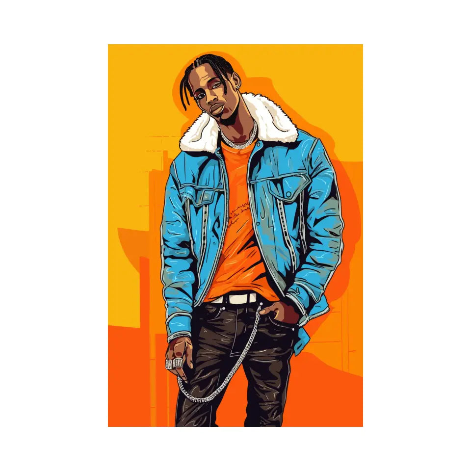 Colorful pop art of Travis Scott II