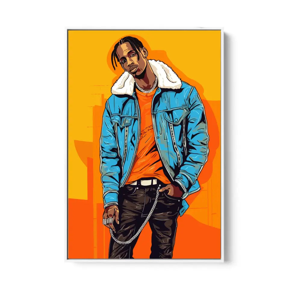 Colorful pop art of Travis Scott II