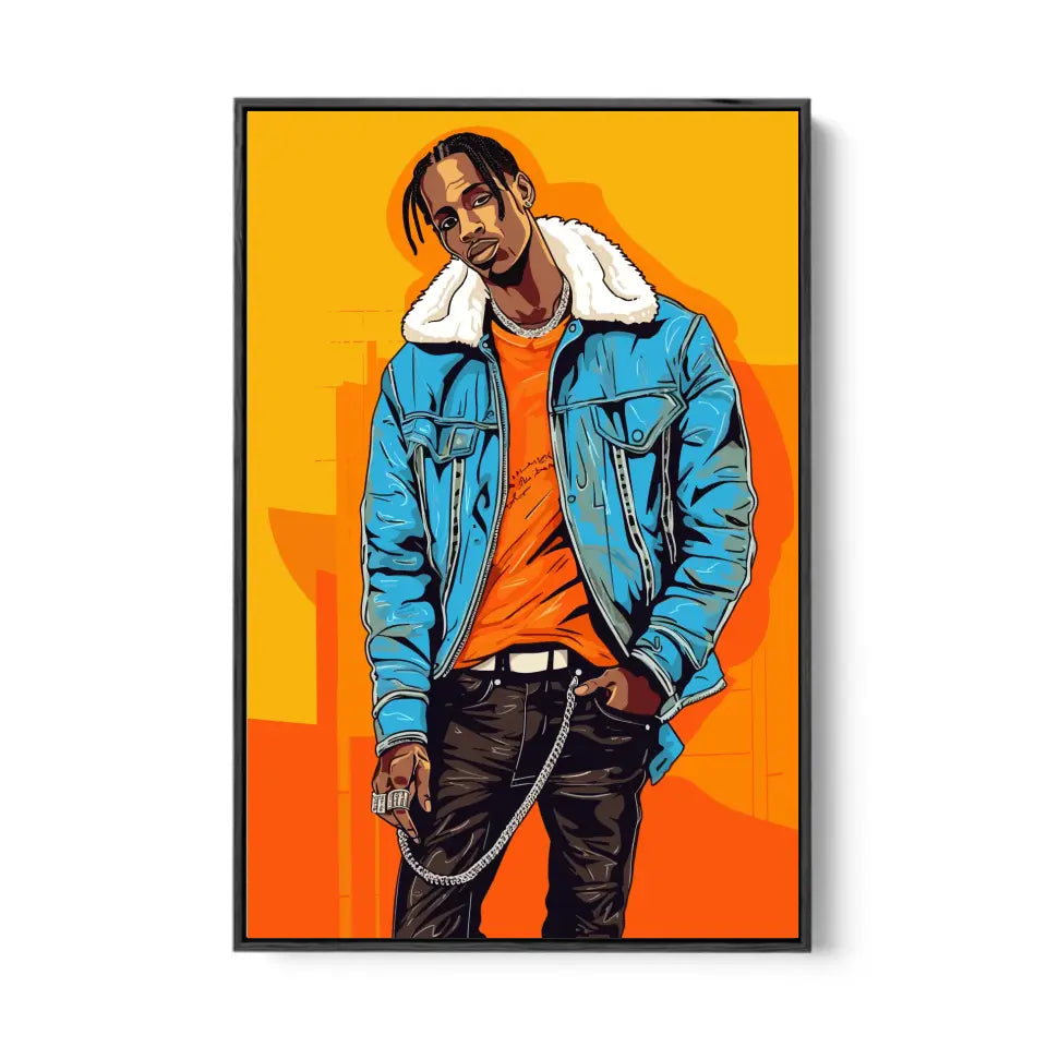 Colorful pop art of Travis Scott II