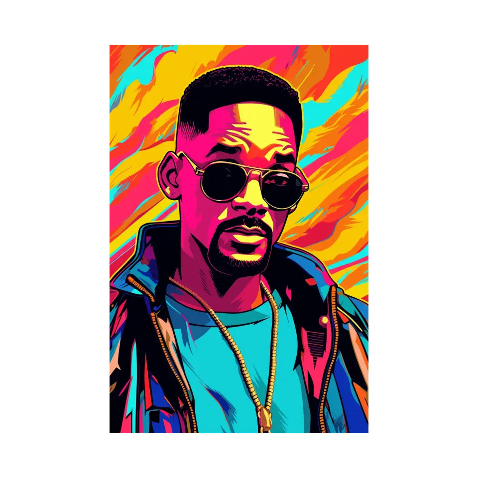 Colorful pop art of Will Smith II