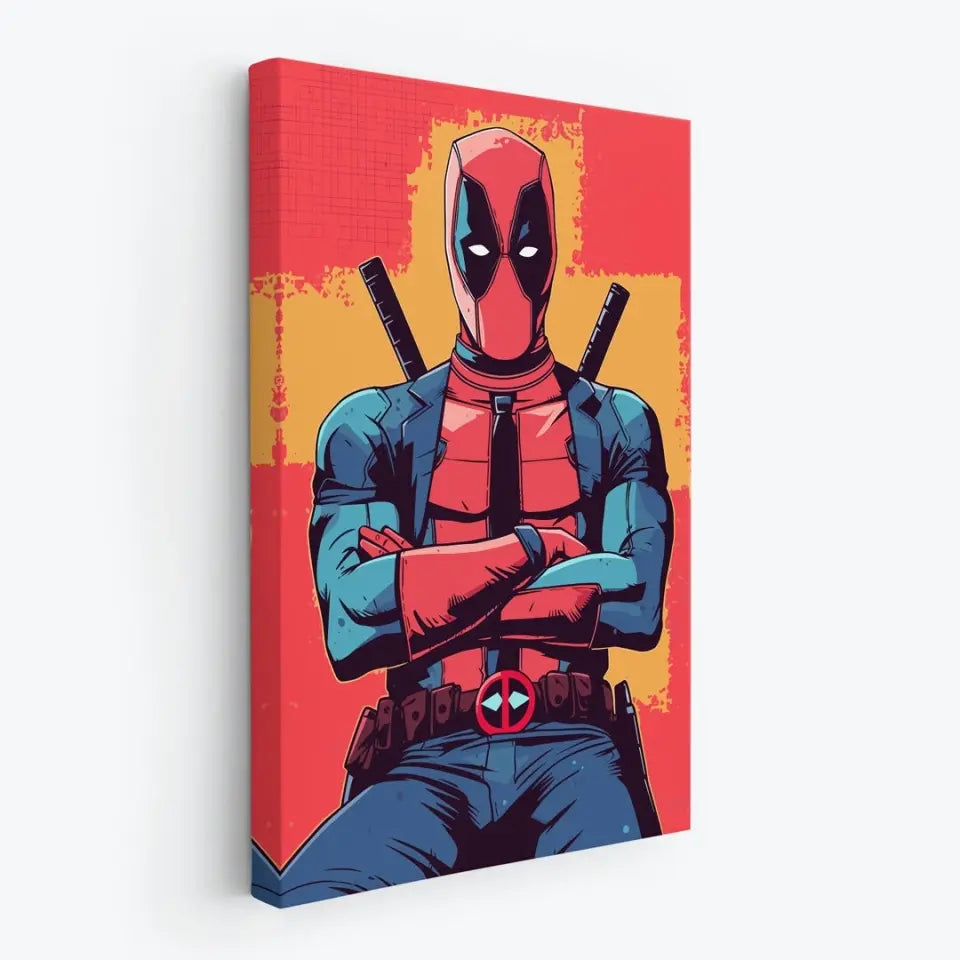 Colorful pop art of deadpool I