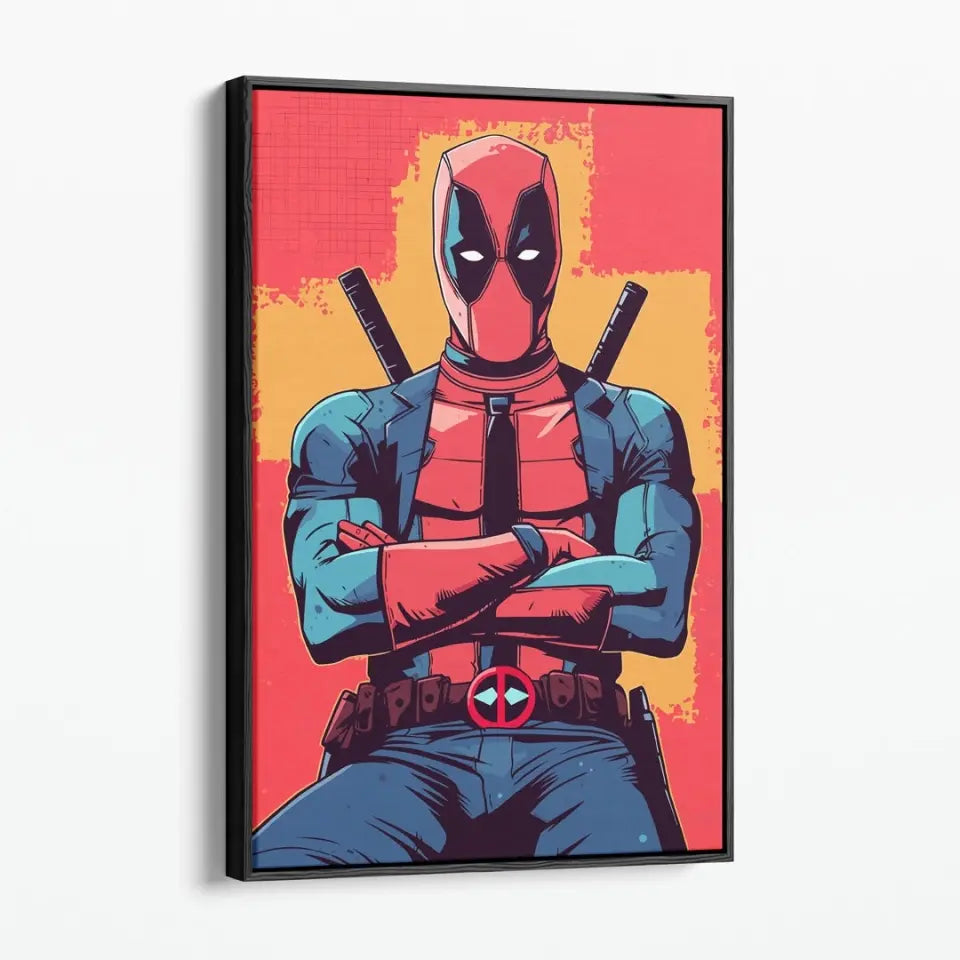 Colorful pop art of deadpool I