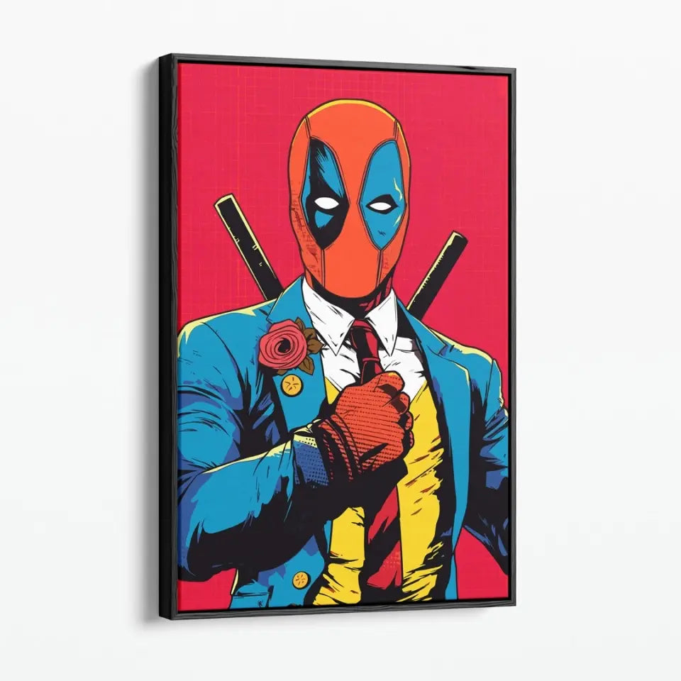 Colorful pop art of deadpool II