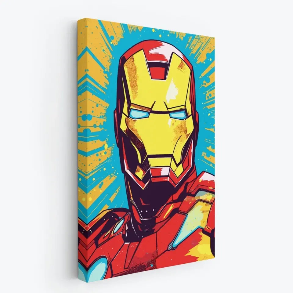 Colorful pop art of Iron man I