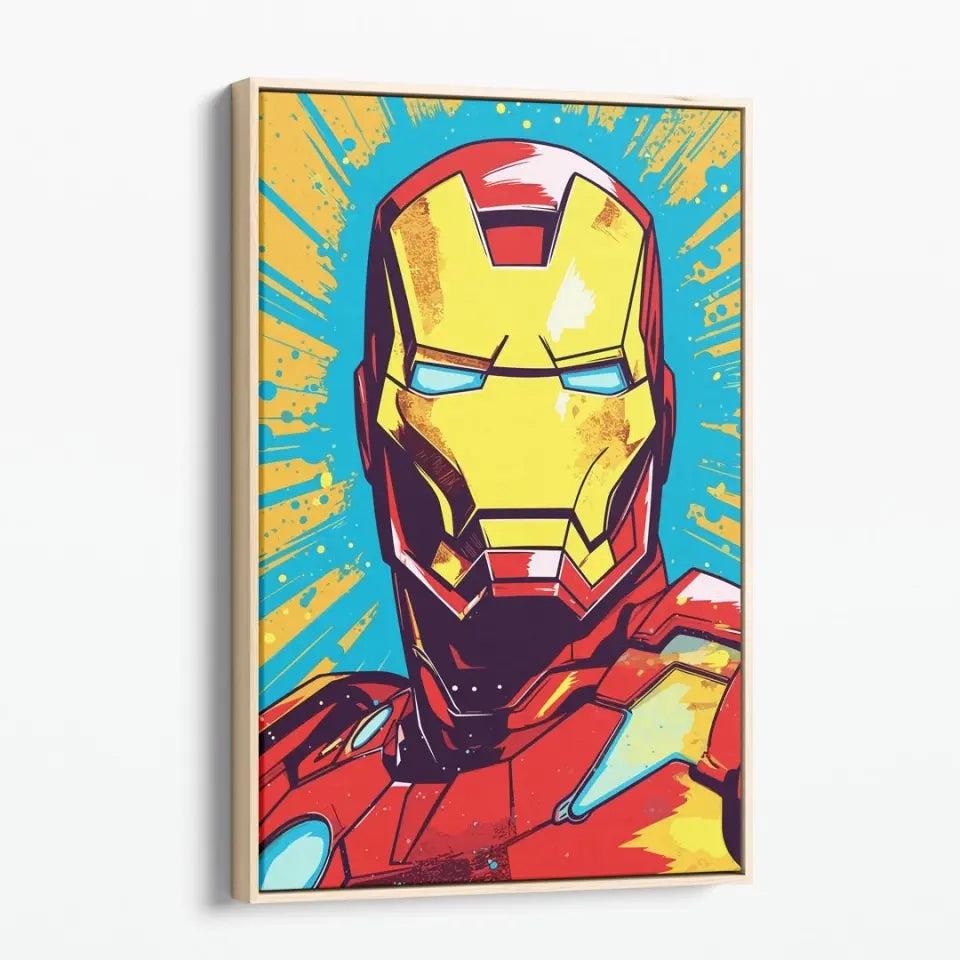 Colorful pop art of Iron man I