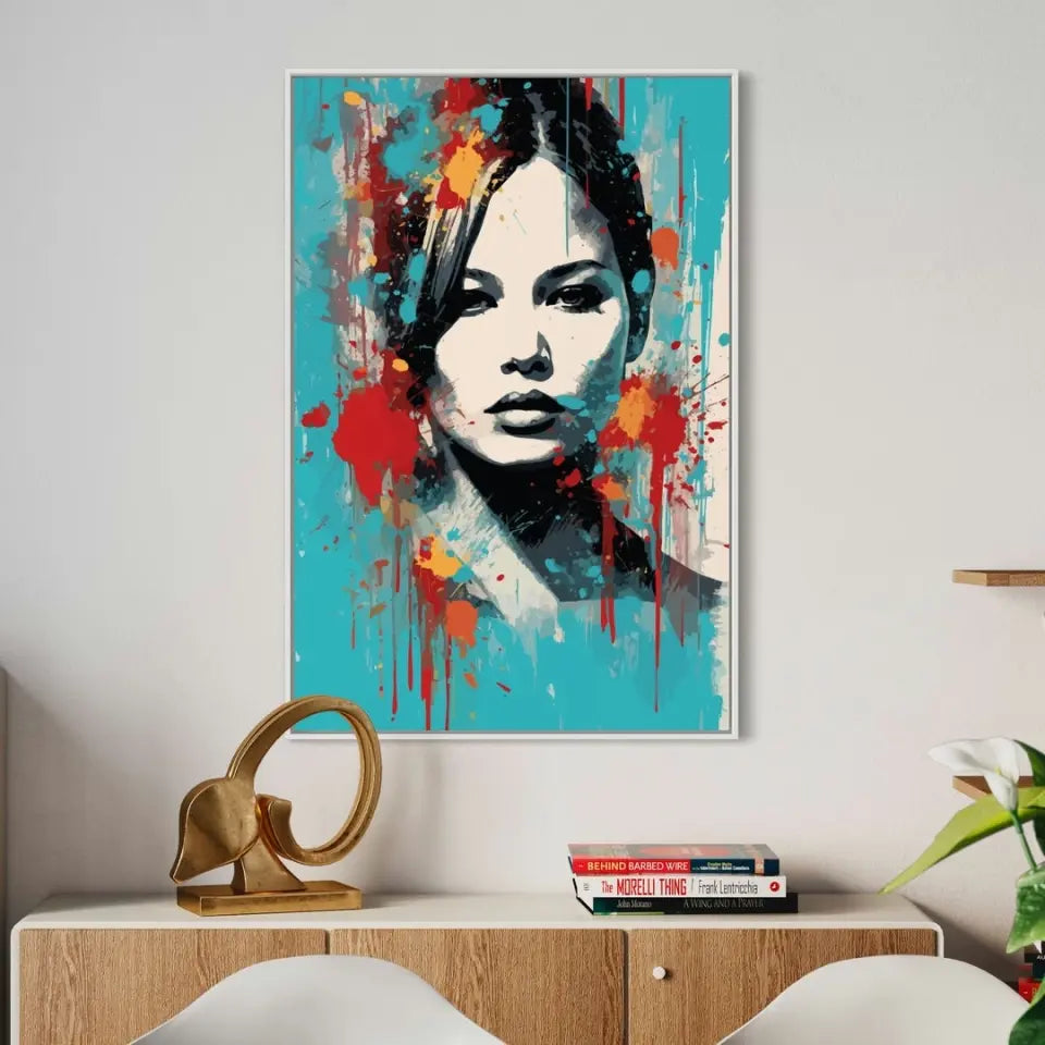 Colorful pop art of Jennifer Lawrence I