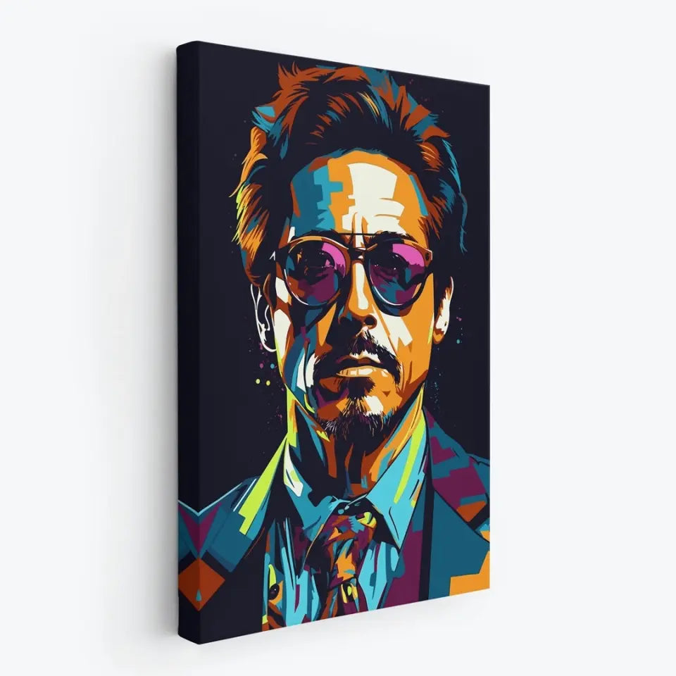 Colorful pop art of Robert Downey Jr II